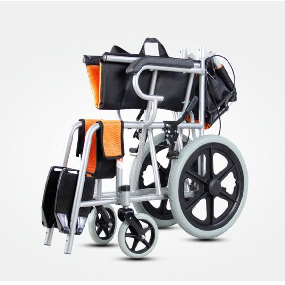 Colorful Lightweight Transport Wheelchair Medical Orthopedic Foldable Portable - Picture 12 of 12
